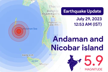 அந்தமான் மற்றும் நிக்கோபார் தீவுகளை அண்மித்த பகுதியில் நிலநடுக்கம்