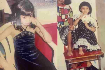 சிறுவயதில் செம கியூட்டாக இருக்கும் இந்த நாயகி யார் தெரிகிறதா?... சமீபத்தில் ரசிகர்களை அதிகம் மயக்கிய நடிகை தான்