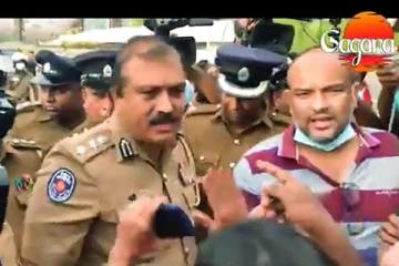 ගෝල්ෆේස් විරු සැමරුම රත් වෙයි - පොලිසිය හා විරෝධතාකරුවන් අතර දැඩි උණුසුම්කාරී තත්වයක්..(VIDEO)