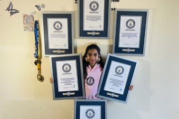 ஒன்பது வயதில் உலக சாதனைகள் படைத்த கனேடிய சிறுமி