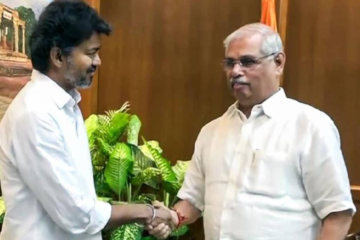 விஜய்- ஆளுநர் சந்திப்பில் நடந்தது என்ன? | Vijay Governor Meeting
