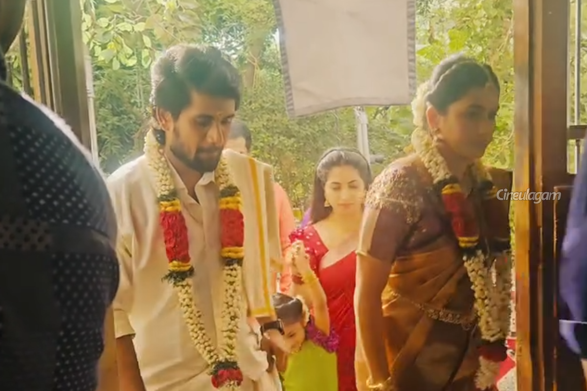 அய்யனார் துணை சீரியல் மேக்கிங் வீடியோ.. சோழன் - நிலா ரசிகர்கள் மத்தியில் வைரல் | Ayyanar Thunai Marriage Scene Making Video
