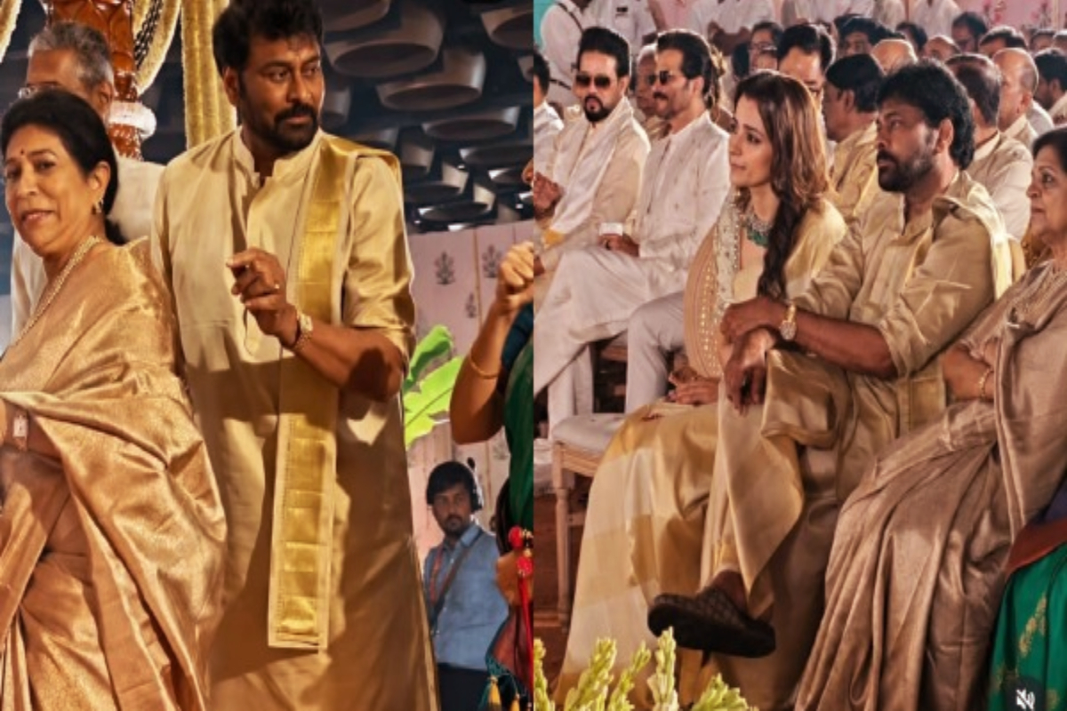 குஷ்பு மகள் திருமணத்தில் திரிஷா - யாரு பக்கதிலணு பாருங்க! விஜய்யும் வந்திருக்காரா? | Trisha At Khushbu S Daughter S Wedding Video Leak