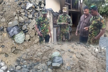 சம்மாந்துறையில் மண்ணில் புதையுண்ட நிலையிலிருந்த கைக்குண்டு மீட்பு