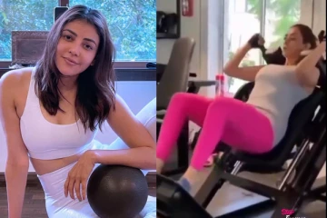 வெறித்தனமாக ஒர்க்கவுட் செய்யும் நடிகை காஜல் அகர்வால்.. வைரலாகும் வீடியோ