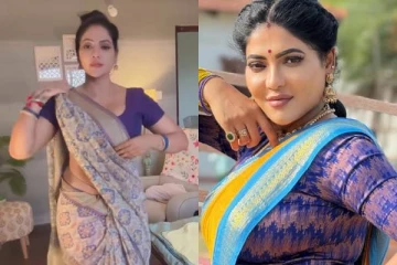 சேலை அட்ஜெஸ்ட் செய்யும் வீடியோ!! சீரியல் நடிகி ரேஷ்மாவின் நியூ ரீல்ஸ்..