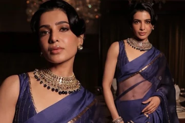 ட்ரான்ஸ்பரென்ட் சேலையில் நடிகை சமந்தா கிளாமர் போட்டோஷூட்.. இணையத்தில் வைரல்