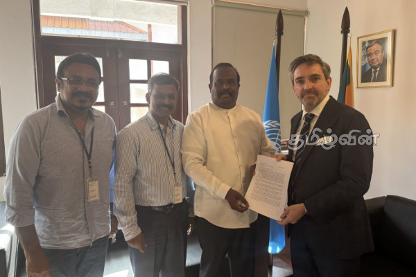 ஐ.நா வதிவிடப் பிரதிநிதியிடம் தமிழ் மக்களின் கையொப்பங்கள் கையளிப்பு! | Signatures Of Tamil People Handed Over To Un