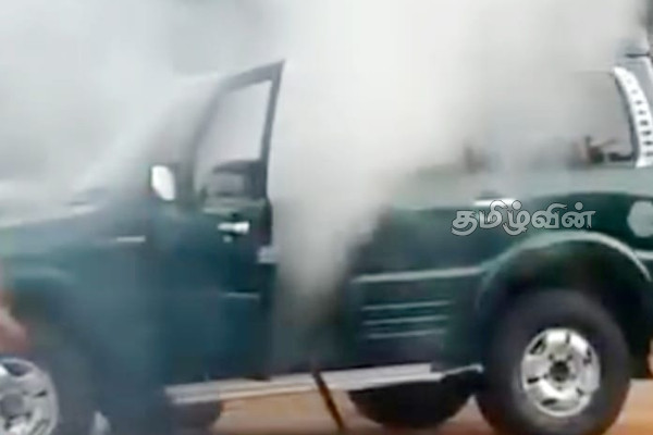 செல்வம் அடைக்கலநாதன் எம்பியின் வாகனத்தில் திடீர் தீப் பரம்பல் | Selvam Adaikalanathan S Vehicle Catches Fire