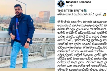 දිනේෂ්ට ඇත්තටම මොක්ද වුණේ රටම කම්පා කළ මරණය ගැන ප්‍රචාරය වන බොරුවලට මිතුරෙකුගෙන් පිළිතුරු