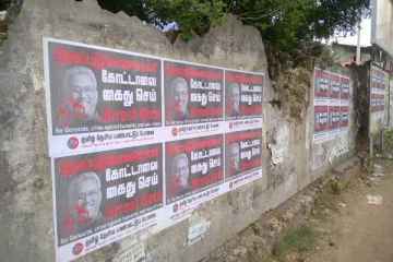 கோட்டாபயவை கைது செய்க! யாழில் பரவலாக ஒட்டப்பட்டுள்ள சுவரொட்டிகள் (PHOTOS)