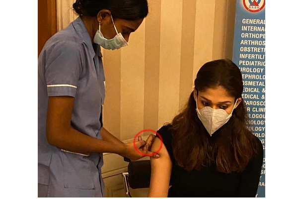 தடுப்பூசி போட்டதில் எழுந்த சர்ச்சை... புகைப்படத்தை வெளியிட்டு முற்றுப்புள்ளி வைத்த நயன்தாரா | Nayanthara Take Corona Vaccine Gossip Answer