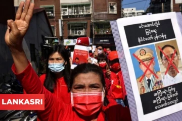 'இராணுவ ஆட்சி வேண்டாம்' மியான்மரில் இரண்டாவது நாளாக தொடரும் மக்கள் போராட்டம்!
