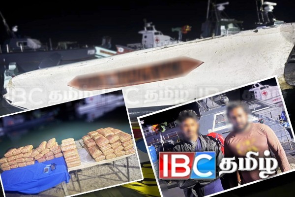 வடக்கு கடலில் போதைப்பொருளுடன் சந்தேக நபர்கள் இருவர் கைது!