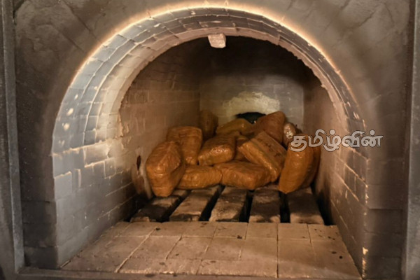 யாழில் கைப்பற்றப்பட்ட பெருமளவு கேரள கஞ்சா அழிப்பு | 950 Kg Of Kerala Cannabis Destroyed In Jaffna யாழில் கைப்பற்றப்பட்ட பெருமளவு கேரள கஞ்சா அழிப்பு | 950 Kg Of Kerala Cannabis Destroyed In Jaffna