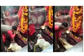 இரத்தம் இல்லாத பலி - பீகாரில் நடக்கும் வினோதம்... - வைரலாகும் வீடியோ