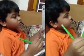 மண்டைல ஏறு.. உடம்புல ஏறு! புத்தகத்தை பார்த்து புலம்பும் சிறுவன்