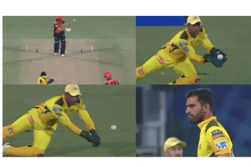 இப்படி கையில் விழுந்த கேட்சை விட்ட டோனி! வைரலாகும் வீடியோ: கலாய்த்து தள்ளும் நெட்டிசன்கள்