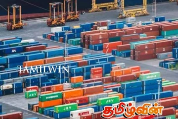 துறைமுகத்தில் தேங்கிக் கிடக்கும் கொள்கலன்கள்