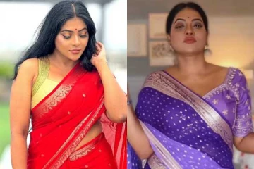 சீரியல் நடிகை ரேஷ்மா பசுபுலடியின் சேலை புகைப்படங்கள்..