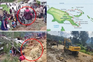 பப்புவா நியூ கினியா பாரிய நிலச்சரிவு: மண்ணுக்குள் புதைந்துள்ள ஆயிரக்கணக்கான மக்கள்