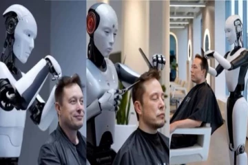 FACT CHECK: எலான் மஸ்க்குக்கு முடிவெட்டிய ரோபோ? வைரலாகும் வீடியோ