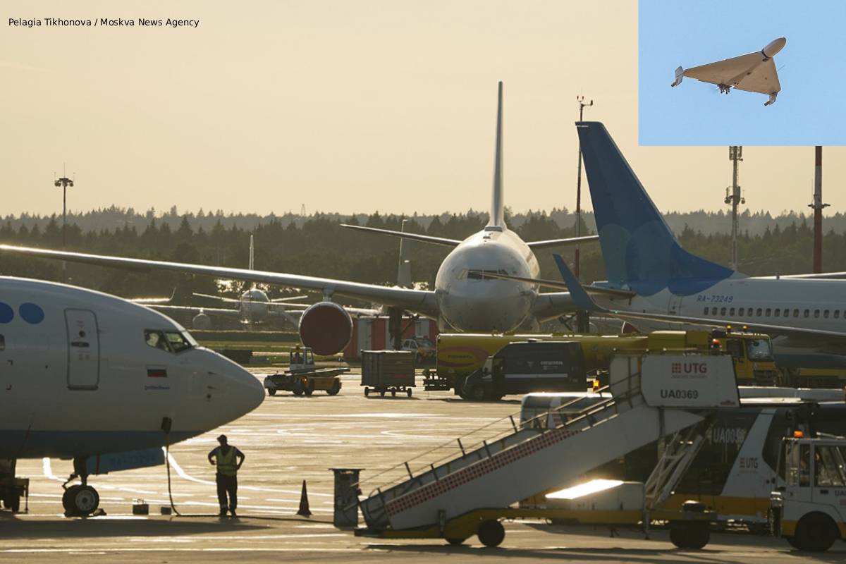 moscow suspend flights after ukraine drone