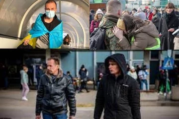 தாய்நாட்டை  காப்பாற்ற உலகின் பல பகுதிகளில் இருந்து நாடு திரும்பும்   உக்ரைனியர்கள்!