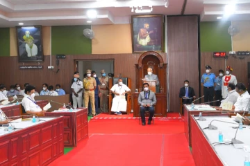 சென்னை கலைவாணர் அரங்கத்தில் 16வது தமிழக சட்டப்பேரவையின் முதல் கூட்டத்தொடர் ஆளுநர் தொடங்கியது.