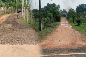 யாழில் முழுமையாக புனரமைக்கப்படாத வீதி! மக்கள் விசனம்(Photos)