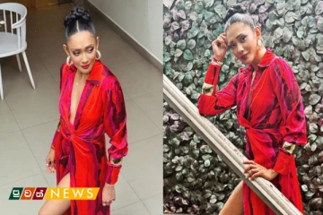 රතු රෝස මලක් වගේ හැඩ යුරේනිගේ හැඩ වැඩ මෙන්න (PHOTOS)