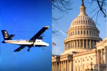 நாடாளுமன்றத்திற்கு மேல் பறந்து பீதியை கிளப்பிய இராணுவ விமானம்! அமெரிக்காவில் பரபரப்பு சம்பவம்