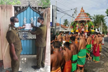 யாழில் இரு இந்து ஆலயங்கள் தனிமைப்படுத்தப்பட்டன