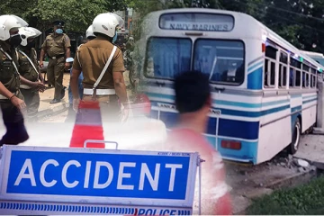 சிகை அலங்கார நிலையத்தினுள் புகுந்த பேருந்து: திருகோணமலையில் விபத்து