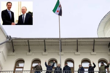 தப்பிச் சென்ற ஜனாதிபதி! மாஸ்கோவின் சிரிய தூதரகத்தில் எதிர்க்கட்சி கொடி ஏற்றம்