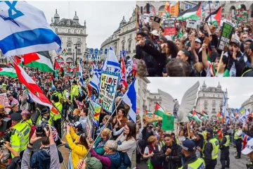 லண்டன் பாலஸ்தீன ஆதரவு அணிவகுப்பில் துஷ்பிரயோகத்திற்கு ஆளான பெண்! 69 வயது சந்தேக நபர் கைது