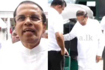 ත්‍රීවීලයෙන් රුන් ගාලා ආව මෛත්‍රී.. (VIDEO)