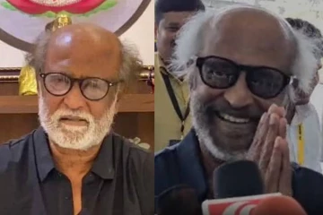 நோ கமெண்ட்ஸ்!! கையெடுத்து கும்பிட்டு சென்ற ரஜினிகாந்த்...