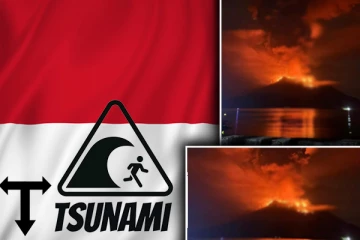 இந்தோனேசியாவில் வெடித்த எரிமலை: மக்களுக்கு விடுக்கப்பட்டுள்ள சுனாமி எச்சரிக்கை