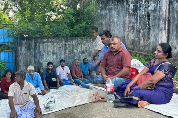 சட்டவிரோத காணி ஆக்கிரமிப்புக்கு எதிராக தையிட்டியில் போராட்டம்