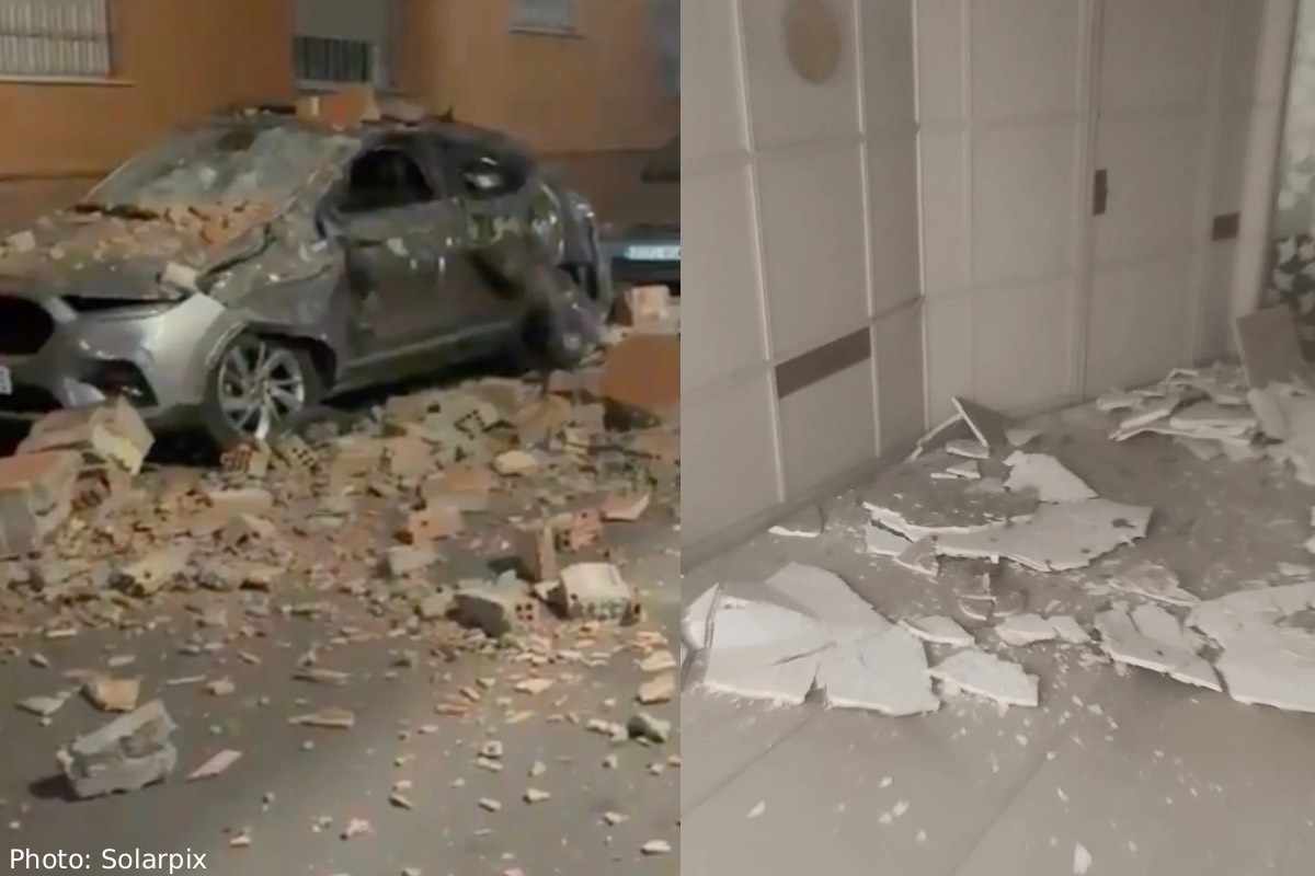 ஸ்பெயின் நாட்டை நள்ளிரவில் உலுக்கிய நிலநடுக்கம் | Spain Earthquake Hits Buliding Collapsed ஸ்பெயின் நாட்டை நள்ளிரவில் உலுக்கிய நிலநடுக்கம் | Spain Earthquake Hits Buliding Collapsed