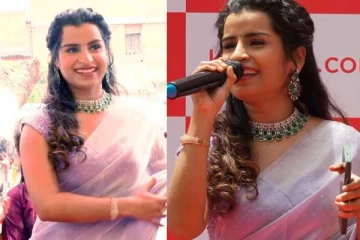 நகைக்கடைத் திறப்பு விழாவில் மின்னும் சூப்பர் சிங்கர் சிவாங்கி...