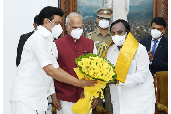 தமிழக சட்டப்பேரவையின் தற்காலிக சபாநாயகராக கு.பிச்சாண்டி பதவியேற்பு | Pichandi Takes Oath As Interim Speaker Tn Assembly