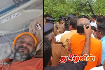 கைது செய்யப்பட்ட வேலன் சுவாமிகள் யாழ். போதனா வைத்தியசாலையில் அனுமதி