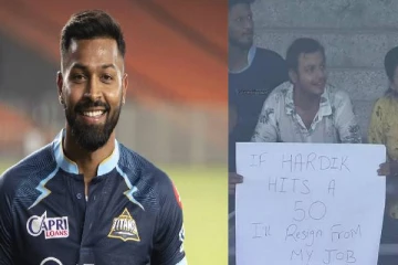 ஹர்திக் பாண்ட்யாவால் வேலையை ராஜினாமா செய்யவுள்ள இளைஞர் - ஐபிஎல் போட்டியில் சுவாரஸ்யம்