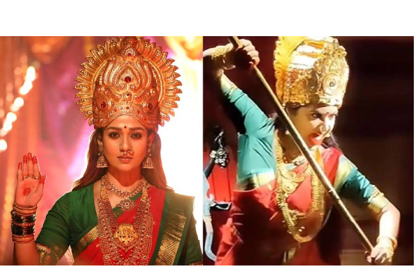 மூக்குத்தி அம்மன் கெட் அப்பில் நயன்தாராவுக்கே டஃப் கொடுத்த விஜய் டிவி சீரியல் நடிகை - வைரலாகும் புகைப்படம் - தமிழ்நாடு