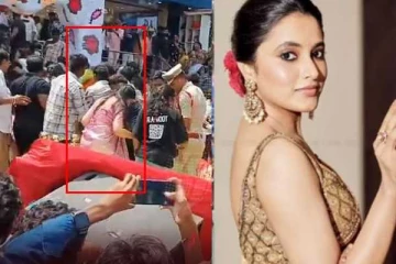 சரிந்து விழுந்த மேடை!! நூலிழையில் தப்பித்த நடிகை பிரியங்கா மோகன்..