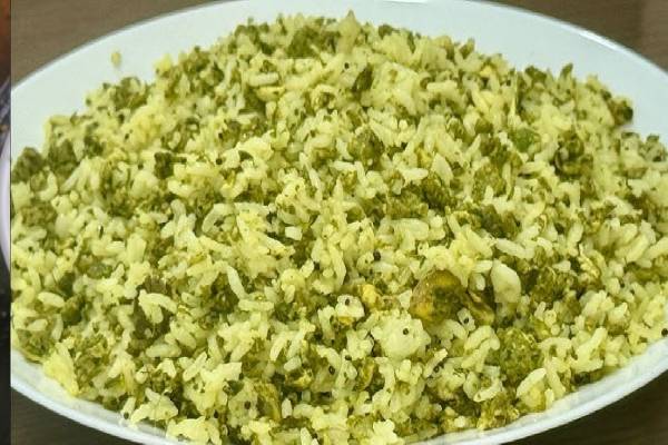 முட்டை சாதத்தை ஒரு முறை இப்படி செய்து பாருங்க... கொஞ்சமும் மிஞ்சாது! | How To Make Tasty And Healthy Green Egg Rice