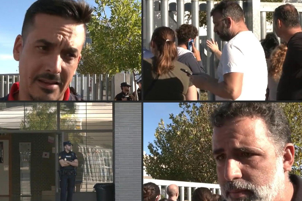 Spain school stabbing; Excited by the student