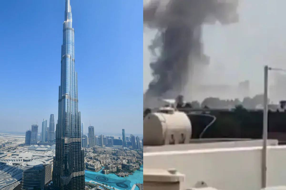 புர்ஜ் கலீபா அருகில் டிரோன் தாக்குதல்! வெளியான காணொளி.. | Dubai Burj Khalifa Iran Missile Video Explosion